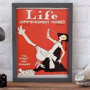 Vintage framed poster‎